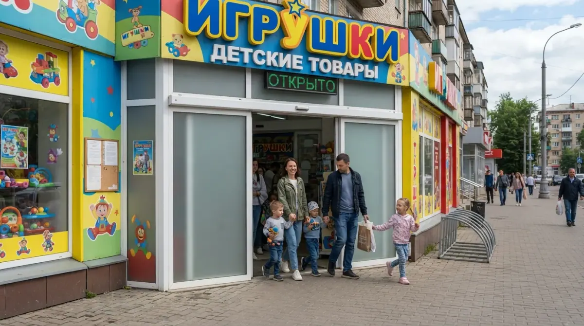 Распашные автоматические двери с приводом