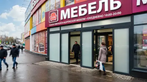Монтаж автоматических раздвижных дверей — пример 1