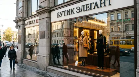 Витрина магазина женской одежды — пример 7